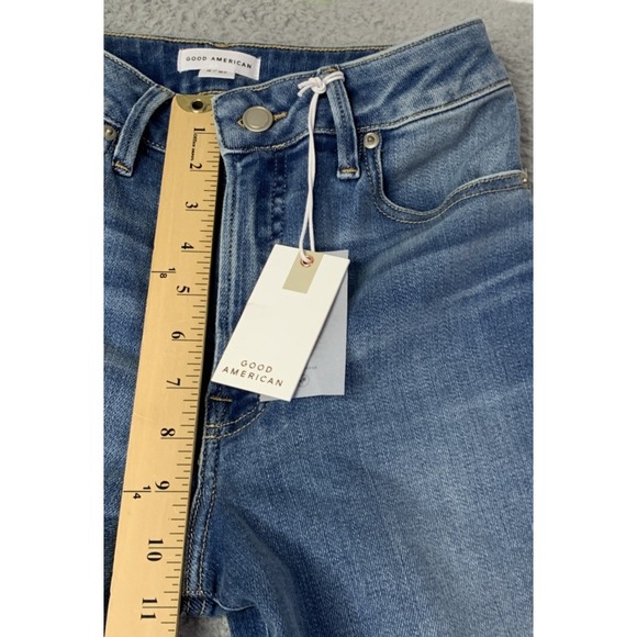 New Good American Jeans Womens Size 4/27 Good Waist Palazzo Flare High Rise - Picture 3 of 10